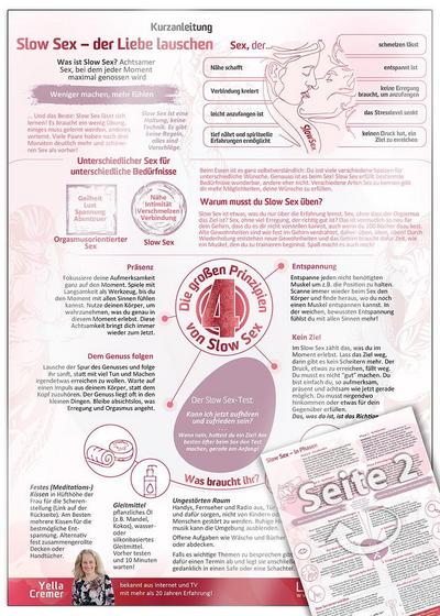 Slow Sex - der Liebe Lauschen - Kurzanleitung