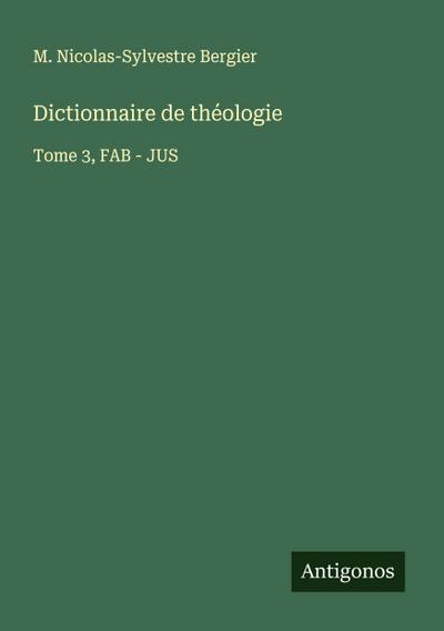 Dictionnaire de théologie