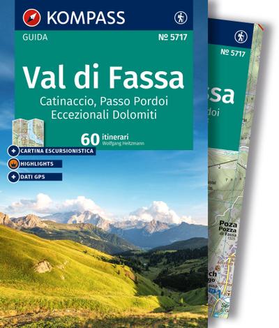 KOMPASS guida escursionistica Val di Fassa / Fassatal, 60 itinerari