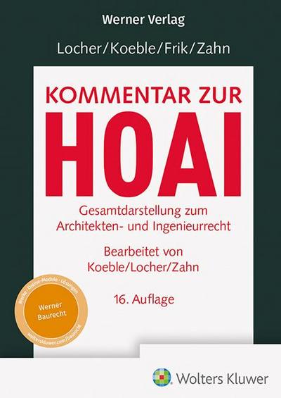 Locher / Koeble / Frik / Zahn, Kommentar zur HOAI