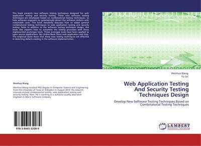 Web Application Testing And Security Testing Techniques Design