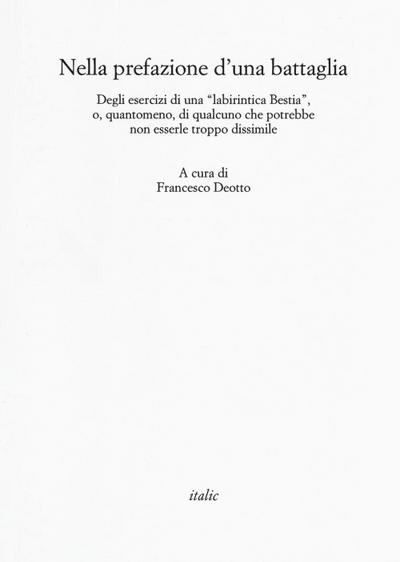 Deotto, F: Nella prefazione d’una battaglia. Degli esercizi