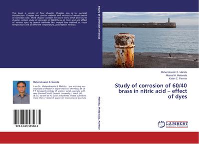 Study of corrosion of 60/40 brass in nitric acid - effect of dyes