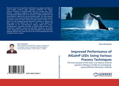 Improved Performance of AlGaInP LEDs Using Various Process Techniques