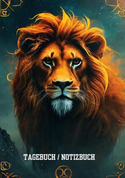 Tagebuch / Notizbuch  Sternzeichen  Löwe