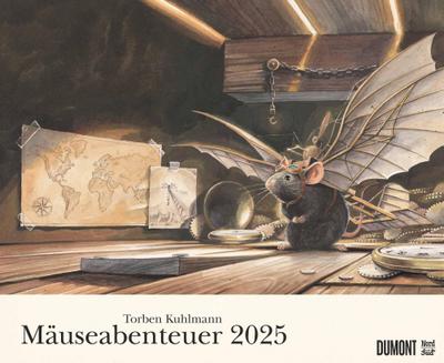 Torben Kuhlmann Mäuseabenteuer 2025 - DUMONT Kinder-Kalender - Querformat 52 x 42,5 cm - Spiralbindung