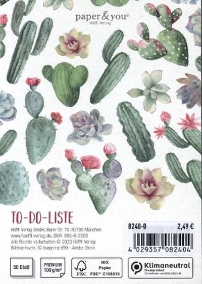 paper & you Block A6 To do, sortiert