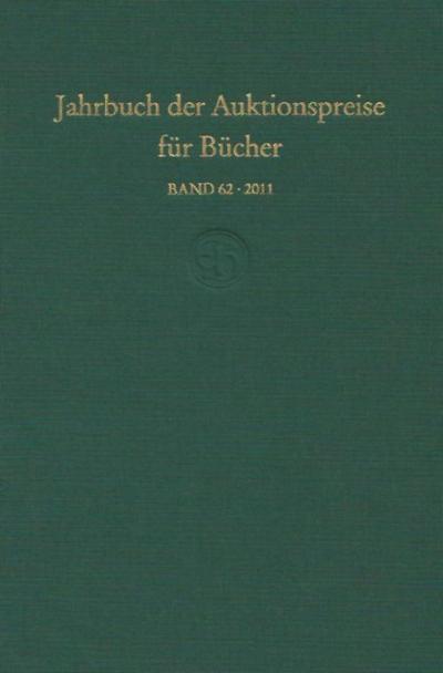 Jahrbuch der Auktionspreise für Bücher, Handschriften und Autographen