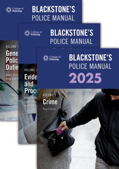 Blackstone’s Police Manuals 2025 Three Volume Set