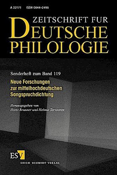 Neue Forschungen zur niederhochdeutschen Sangspruchdichtung