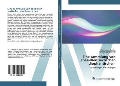 Eine sammlung von speziellen sextischen diophantischen