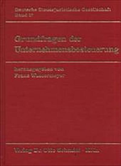 Grundfragen der Unternehmensbesteuerung