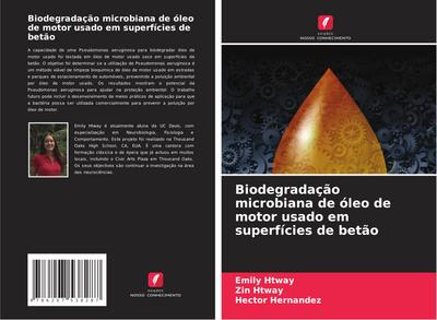 Biodegradação microbiana de óleo de motor usado em superfícies de betão