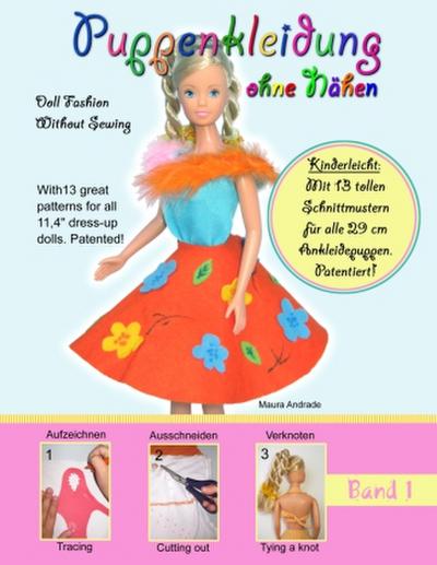 Puppenkleidung ohne Nähen, Band 1 - Doll Fashion Without Sewing, Vol. 1