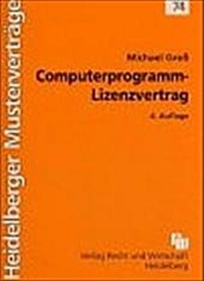 Computerprogramm-Lizenzvertrag