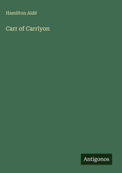 Carr of Carrlyon