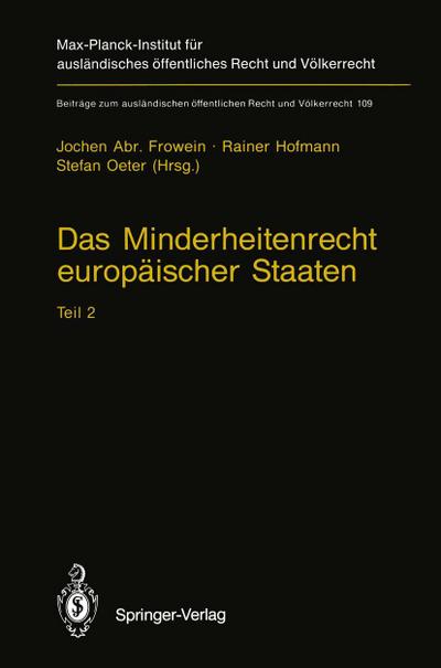 Das Minderheitenrecht europäischer Staaten