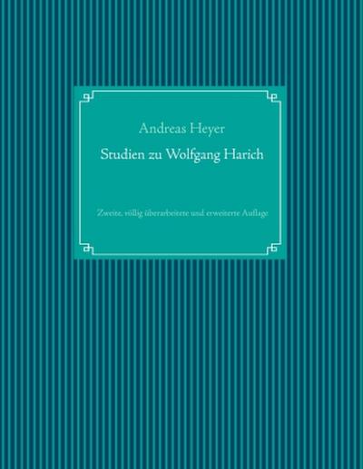 Studien zu Wolfgang Harich