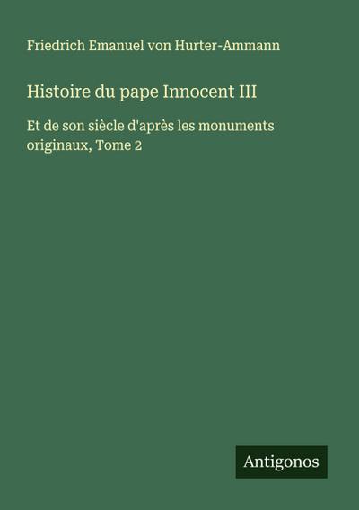 Histoire du pape Innocent III