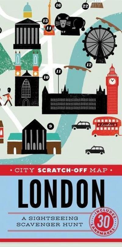 City Scratch-Off Map: London