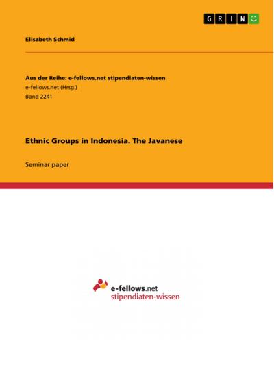 Ethnic Groups in Indonesia. The Javanese