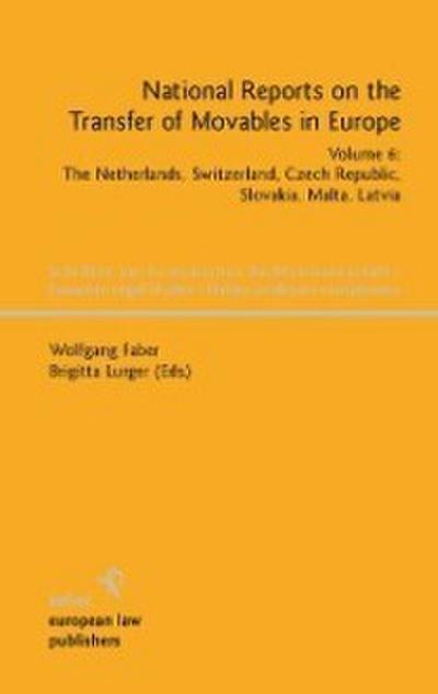 National Reports on the Transfer of Movables in Europe