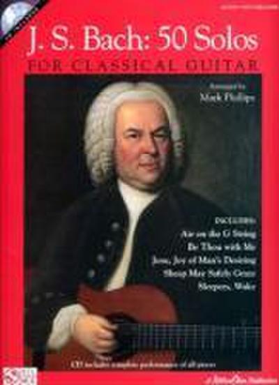 J.S. Bach - 50 Solos for Classical Guitar (Bk/Online Audio)