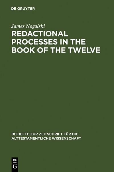 Redactional Processes in the Book of the Twelve