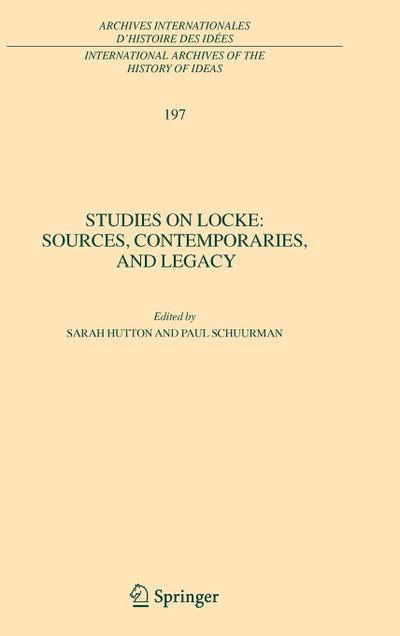 Studies on Locke: Sources, Contemporaries, and Legacy
