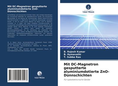 Mit DC-Magnetron gesputterte aluminiumdotierte ZnO-Dünnschichten