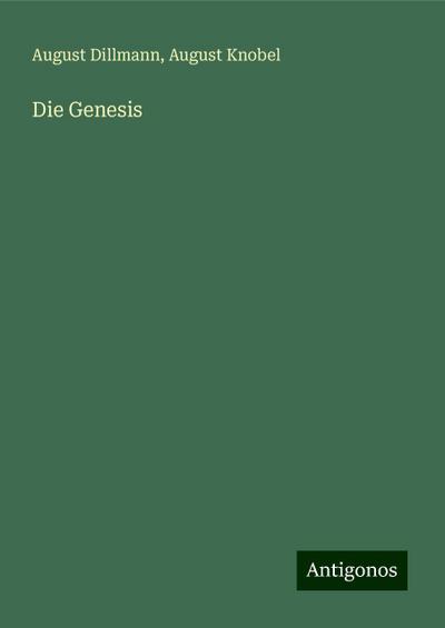 Dillmann, A: Genesis