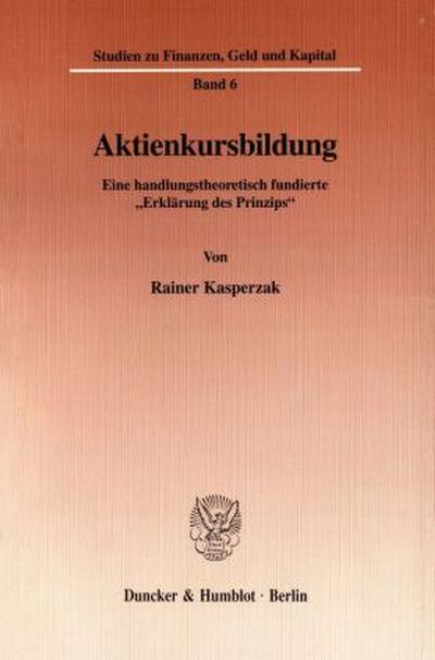 Aktienkursbildung.