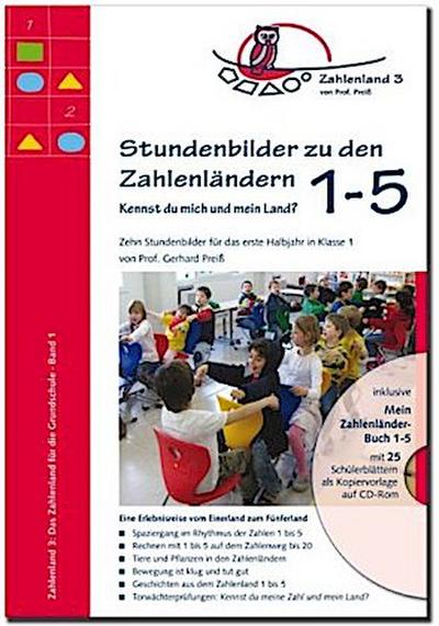 Stundenbilder zu den Zahlenländern 1-5, m. CD-ROM