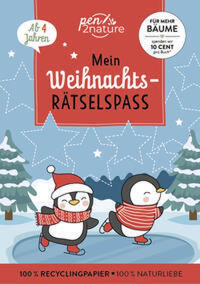 Mein Weihnachts-Rätselspaß: Nachhaltiges Geschenk für die Adventszeit I stundenlanger Rätselspaß auf Recyclingpapier