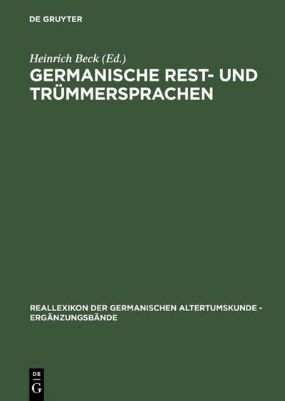 Germanische Rest- und Trümmersprachen