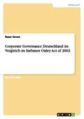 Corporate Governance Deutschland im Vergleich zu Sarbanes Oxley Act of 2002