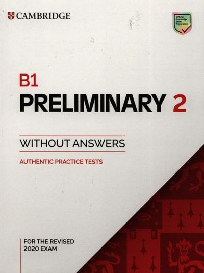 B1 Preliminary 2/Student’s Book without Answers