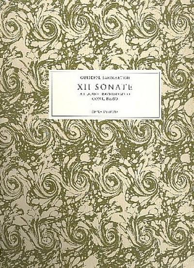 12 Sonate op.2a flauto traverso con il basso