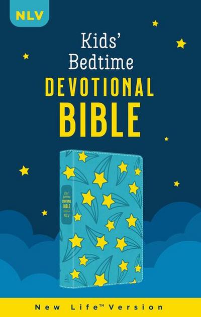 The Kids’ Bedtime Devotional Bible: Nlv [Aqua Stars]