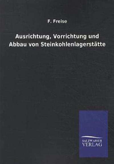 Ausrichtung, Vorrichtung und Abbau von Steinkohlenlagerstätten