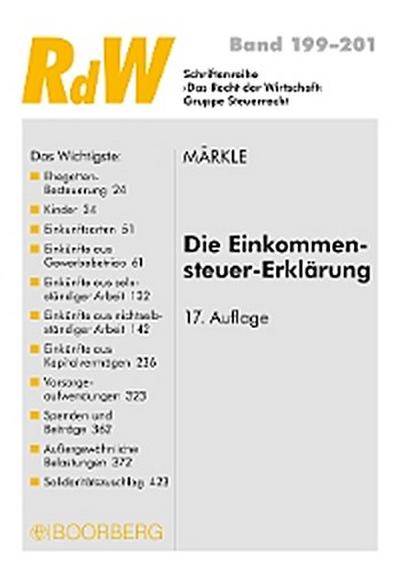 Die Einkommensteuer-Erklärung