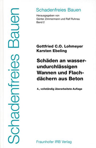 Schäden an wasserundurchlässigen Wannen und Flachdächern aus Beton.