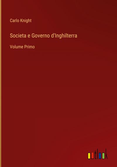 Societa e Governo d’Inghilterra