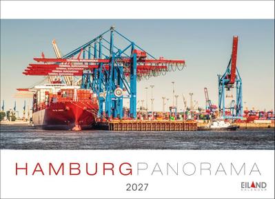 Hamburg Panorama-Postkartenkalender 2027