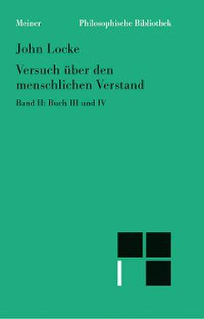 Versuch über den menschlichen Verstand. Band II