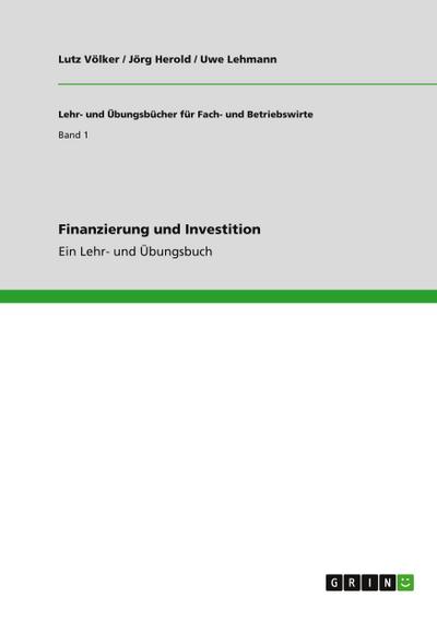 Finanzierung und Investition