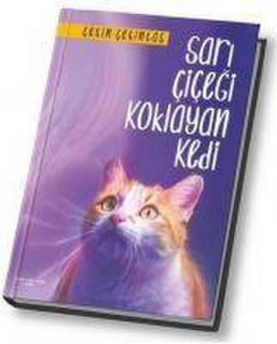 Sari Cicegi Koklayan Kedi