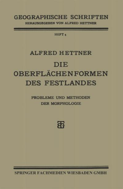 Die Oberflächenformen des Festlandes