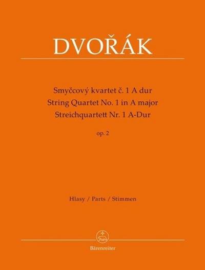 Streichquartett Nr. 1 A-Dur op.2, Stimmen