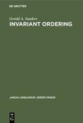 Invariant Ordering